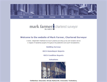 Tablet Screenshot of mfarmer-surveyor.co.uk